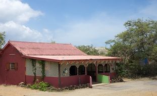 traditional tropical house, curacao