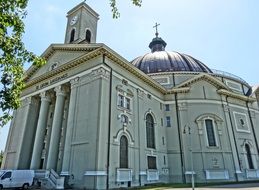 bygoszsc st peter&#039;s basilica vincent de paul church day view