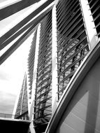 Black and white photo of the building in Valence