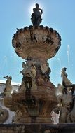 extraordinarily beautiful city fountain