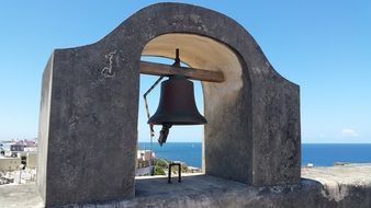 the bell of the old architecture