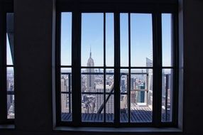 view of manhattan from skyscraper