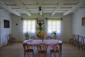 Interior of a cottage in Sanok