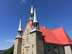 brick Church with red roof