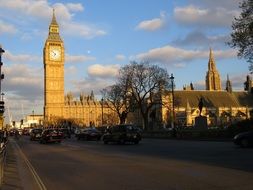 clock tower in London, England