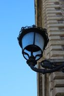 street Lighting, vintage lantern on corner of wall