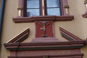 Front of house with cross in Rottweil