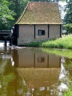 A mill on the water in the Netherlands