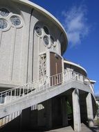 entrance to the round stone Church