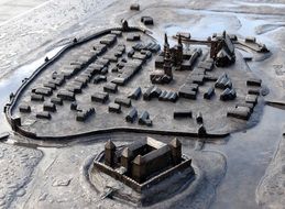 old town model as artwork