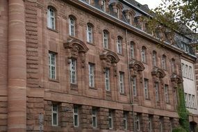 facade of a historic building in Wiesbaden, Germany