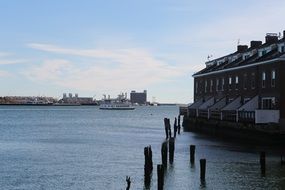 boats on the pier near the harbor