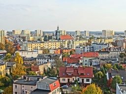 Aerial view of bydgoszcz