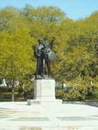 monument in the center of a park