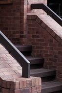 Brick stairway as an element of architecture