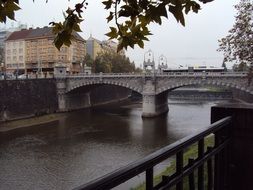 stone bridge over the river