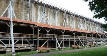 medieval wall of the tower