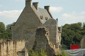 ruins of the castle in Luxembourg