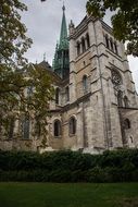 church in a park in geneva