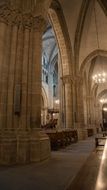 interior of a gothic church