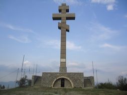 stone cross on the outskirts of the vratsa