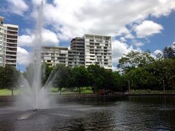 fountain at city park