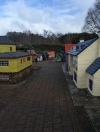 village with small houses