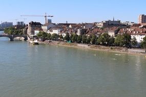 rhine river in the city