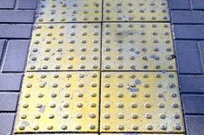 paving tiles with protection