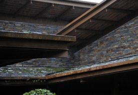 Rain on the cornice