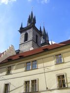 historic building in the city center in Prague