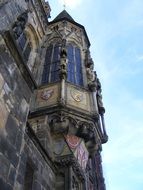 Facade of the building in Prague,Czech Republic