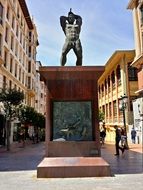 monument in the center of Baracaldo, Spain