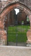 Arch of the Gothic church in Scotland