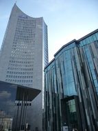 leipzig university skyscraper with reflections