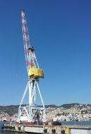 Crane construction in the Genoa