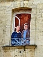 people in the drawing window