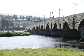 old stone bridge over the river Douro