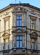 corner of the house on the street