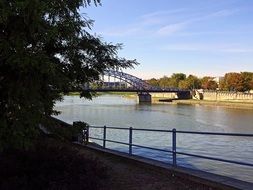 Over water bridge in Krakow