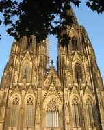 gothic cathedral with towers, germany