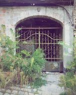 entrance to a courtyard