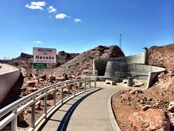 landscape of the lake mead national recreation area in Nevada