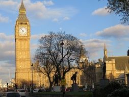 big ben tower, city view, uk, England, London