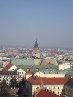 bird's eye view of krakow, poland