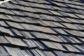 Shingles roof made of wooden