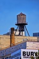 water tank on the roof in New York, United States