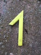 number one on the wall