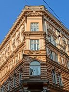 hotel with a relief facade in bydgoszcz