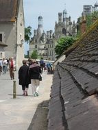 tourists on the famous historic street